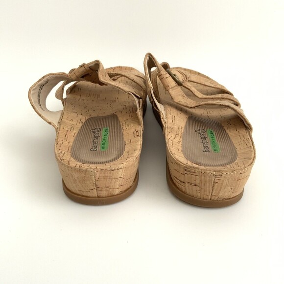 Baretraps Sandals Cella Cork Open Toe Mule Tan 11 - Picture 7 of 10